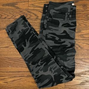 Black Camo Levi Pants